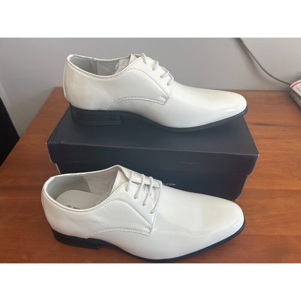 Bruno Marc Ceremony Formal  Shoes Mens SIZE US 8 White Comfort